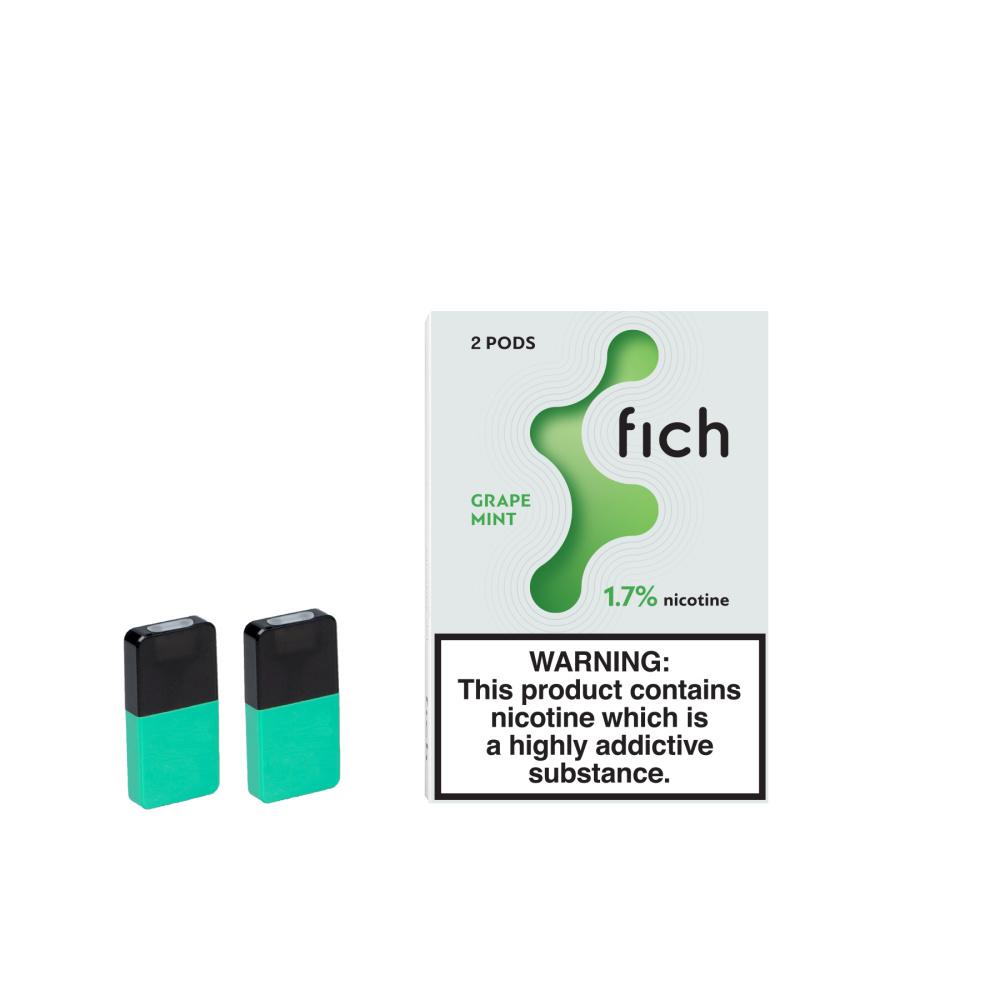 FICH Pods x 2 pack - Grape Mint flavour - FICH UK